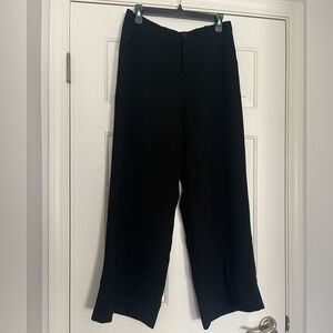 NWOT black wide leg pants